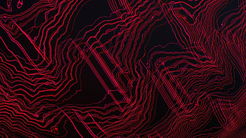 Glitch art, lines, curvy, abstract HD wallpaper