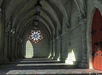 Corridor, haraszti, 3d HD wallpaper