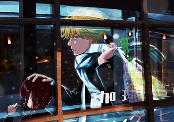 Nayuta & Denji, Denji (Chainsaw Man), Nayuta (Chainsaw Man), Anime, Chainsaw Man HD wallpaper