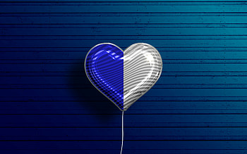 I Love Cavan, , realistic balloons, blue wooden background, Day of Cavan, irish counties, flag of Cavan, Ireland, balloon with flag, Counties of Ireland, Cavan flag, Cavan HD wallpaper
