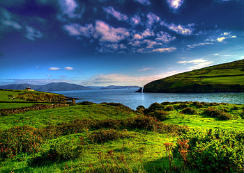 Nature, Rivers, Grass, Mountains, Summer, Lake HD wallpaper