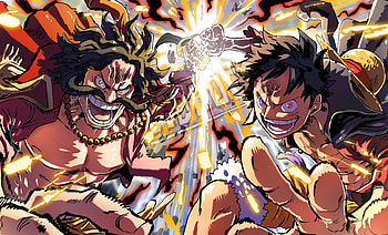 Roger & Luffy, Gol D. Roger, Monkey D. Luffy, Anime, One Piece HD wallpaper