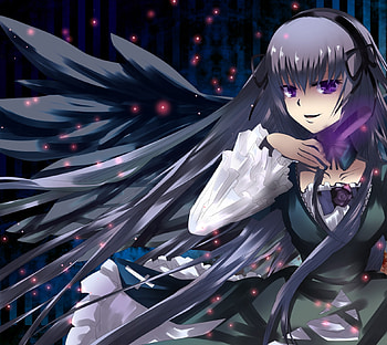rozen maiden, cute, feathers, anime HD wallpaper