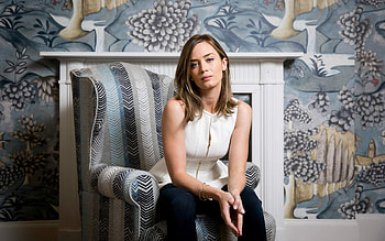 Emily Blunt, John Krasinski, Celeb couple, cat HD wallpaper