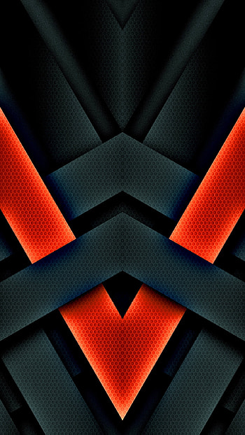 dfdsdsd, orange, tech, samsung, material, modern, future, design, black, geometric, abstract HD phone wallpaper