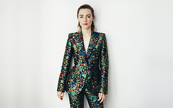 Gorgeous, actress, Saoirse Ronan, green dress HD wallpaper
