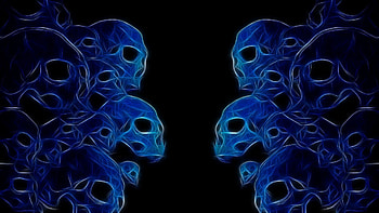 Abstract, Background, Dark, Paint, Neon, Skull, Skulls HD wallpaper