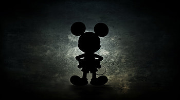 Mickey Mouse Silhouette, Mickey Mouse HD wallpaper