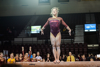 CMU gymnasts, Balance Beam HD wallpaper