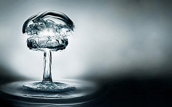 Atomic Water , abstract, fantasy, 3d HD wallpaper