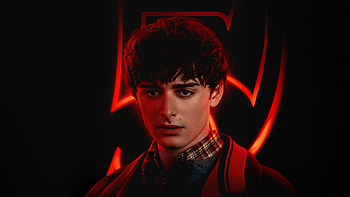 Stranger Things — Red Glow Portrait, Noah Schnapp, Will Byers, Stranger Things 5 HD wallpaper