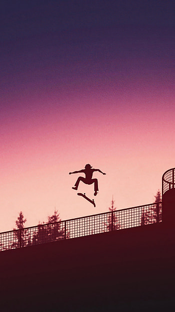 Skateboarding, Jumping HD phone wallpaper