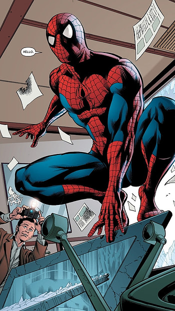 Spiderman Comic, Comic, Cartoon HD phone wallpaper