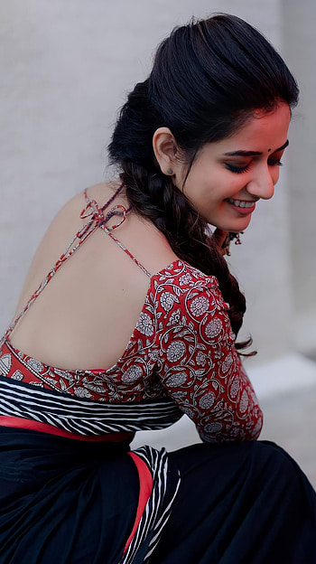 Ashika ranganathan, saree beauty HD phone wallpaper
