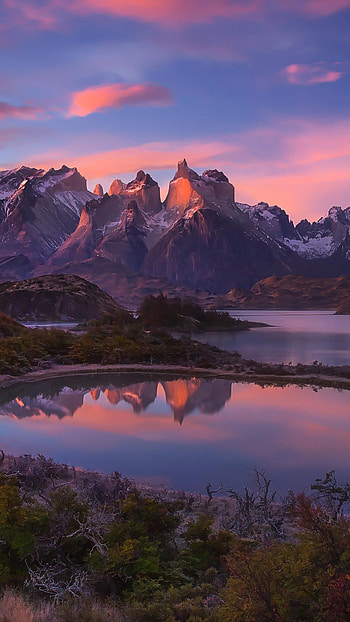 Latin America, Patagonia landscapes, Andes mountains, Sony Xperia HD phone wallpaper