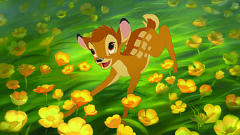Bambi, Buttercups, Disney colors, Spring HD wallpaper