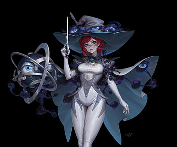 Quad — Celestial Fantasy Witch, fantasy, witch HD wallpaper