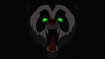 Dangerous Panda Minimal , panda, minimalism, minimalist, artist, artwork, digital-art, dark, black HD wallpaper