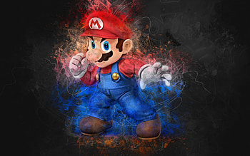 Mario artwork , MacBook Pro retina display, High-quality , Gaming visuals HD wallpaper