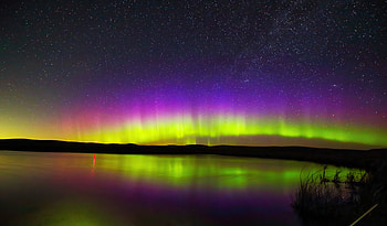 Aurora Evening , aurora, northern-lights, stars, sky, nature HD wallpaper
