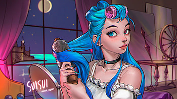 GwenBlue Heart LeagueOfLegends , league-of-legends, 2021-games, games HD wallpaper