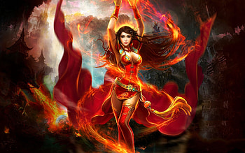 Girl power, Mage character, Empowering art, Mage HD wallpaper