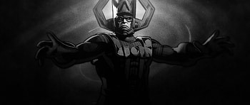 Galactus, Super villain, Marvel , Monochrome aesthetic HD wallpaper