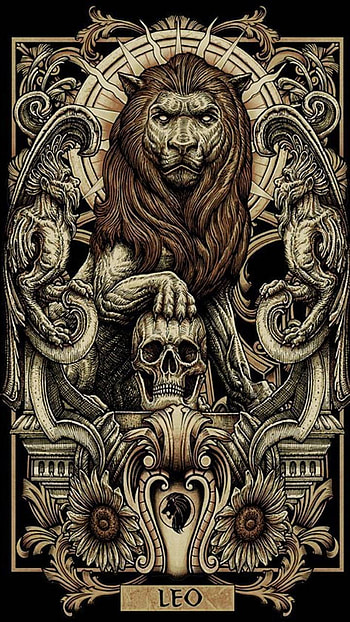 Zodiac (Leo), lion, artistic, zodiac HD phone wallpaper