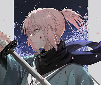 Sakura Saber, Sakura Saber, Anime, Fate/Grand Order HD wallpaper