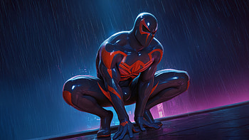 Spiderman 2099 Beast Mode Activated, spiderman, spiderman-2099, superheroes, artwork, digital-art, art, ai, deviantart HD wallpaper