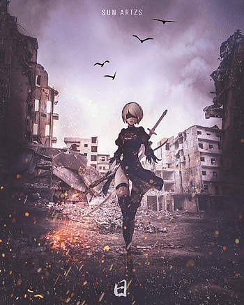 2B from Nier Automata, game, nierautomata, anime HD phone wallpaper