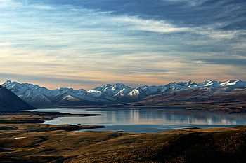 Mountain Range Snowcap Water Outdoor , mountains, outdoor, nature HD wallpaper