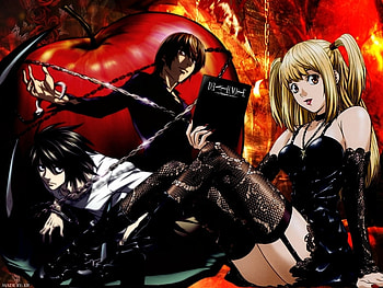 Death Note, l, black, kira, misa, shinigami, anime, fantasy, apple HD wallpaper
