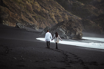 Beach, Love, Couple, Pair, Romance HD wallpaper