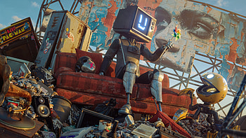 Analog Paradise Robot, robot, scifi, artist, artwork, digital-art HD wallpaper