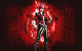 Fortnite Arcane Vi Skin, Fortnite, main characters, red stone background, Arcane Vi, Fortnite skins, Arcane Vi Skin, Arcane Vi Fortnite, Fortnite characters HD wallpaper
