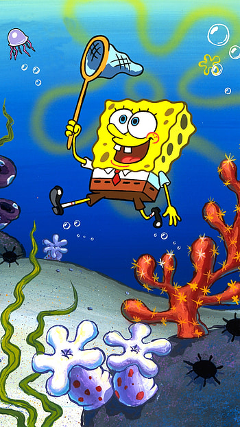 Spongebob, Spongebob Yellow Funny Cartoon HD phone wallpaper