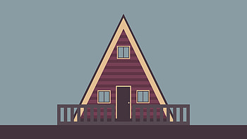 A-Frame Wooden House Vector Art, artistic, architecture HD wallpaper