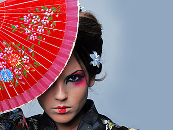 Geisha, orient, range, look, woman, beauty, female, nice HD wallpaper