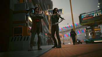 Cyberpunk 2077 : Iconic Duo in a Dystopian Future, video game, Cyberpunk 2077 HD wallpaper