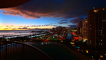 Cities, Building, Lights, Night City, Port HD wallpaper