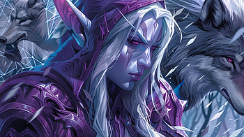 : Sylvanas Windrunner from World of Warcraft, video game, World of Warcraft, elf, Sylvanas Windrunner HD wallpaper