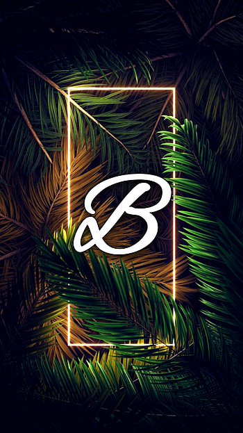 B Alphabet, love, couple, neon HD phone wallpaper