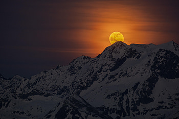 Rise Of Supermoon, moon, nature, evening HD wallpaper