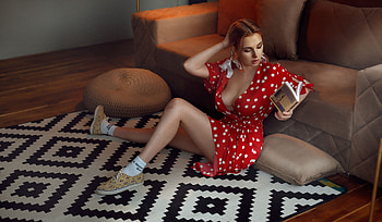 Polka Dot dress model, model, Dot, dress, Polka HD wallpaper