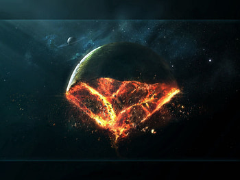 Universe, Fire, Land, Earth, Destruction, Piece, End Of The World HD wallpaper