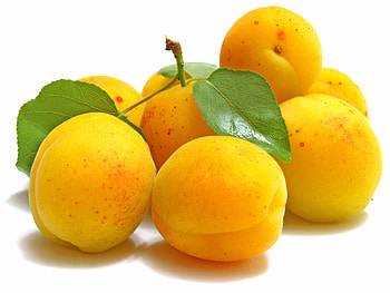 Fruits, Food, Leaves, Ripe, Apricots HD wallpaper