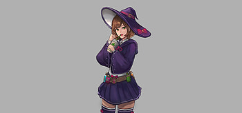 Modern witch, Little Witch Academia, anime girl, art HD wallpaper