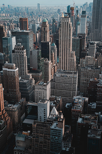 Cities, City, Building, View From Above, Skyscrapers, Megapolis, Megalopolis HD phone wallpaper