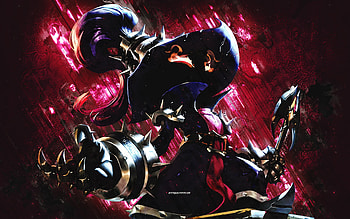 Tiny Master of Evil Veigar, League of Legends, purple stone background, League of Legends characters, Veigar, grunge art, Tiny Master of Evil Veigar character HD wallpaper